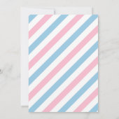 Football Gender Reveal Party Invitation Kaart (Achterkant)