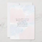 Football Gender Reveal Party Kaart (Achterkant)