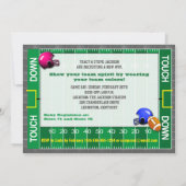 Football Gendergelijkheid onthullen uitnodiging to (Achterkant)