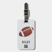 Football Gepersonaliseerde Custom Team Bag Label G Bagagelabel (Voorkant verticaal)