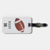 Football Gepersonaliseerde Custom Team Bag Label G Bagagelabel (Achterkant horizontaal)