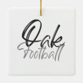 Football Gepersonaliseerde versiering Keramisch Ornament (Achterkant)