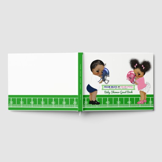 Football Geslacht Onthullen Baby shower Gastenboek (Volledig)