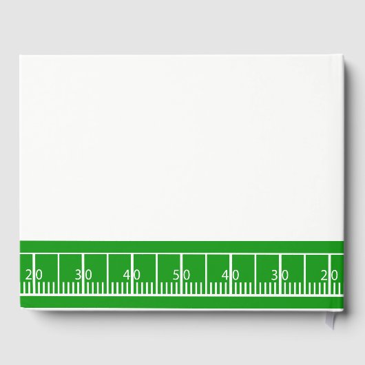 Football Geslacht Onthullen Baby shower Gastenboek (Achterkant)