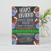 Football Geslacht onthullen Uitnodiging (Staand voorkant)