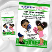 Football Geslacht onthult etnisch Baby shower Kaart