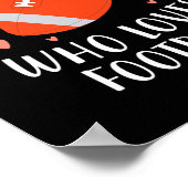 Football Gewoon een meisje dat er van houdt Poster (Hoek)