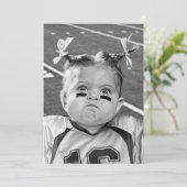 Football Girl Kaart (Staand voorkant)