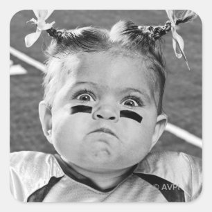 Football Girl Vierkante Sticker