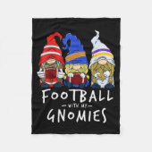 Football Gnomes Football With My Gnomies For Boys  Fleece Deken (Voorkant)