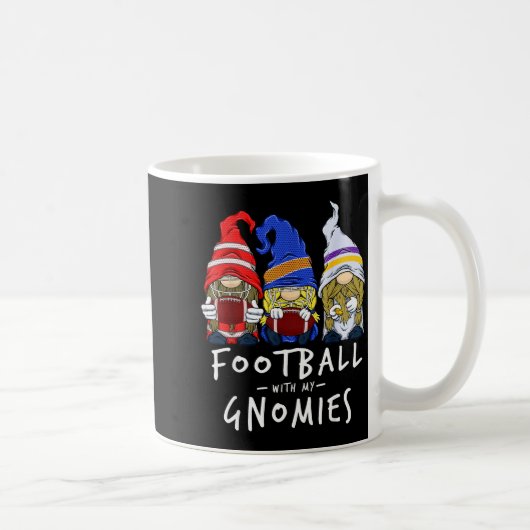 Football Gnomes Football With My Gnomies For Boys Koffiemok (Rechts)