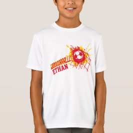 Football Goal net splat voetbal custom T-shirt