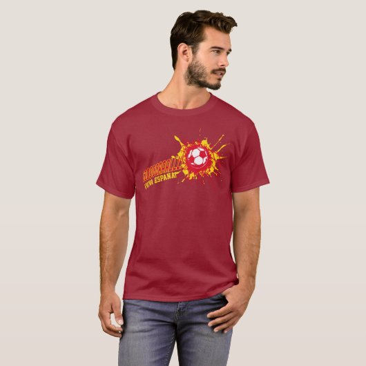Football Goal Spain aangepast t-shirt (Voorkant volledig)