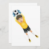 Football Goalie Kaart (Voorkant / Achterkant)