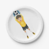 Football Goalie Papieren Bordje (Voorkant)