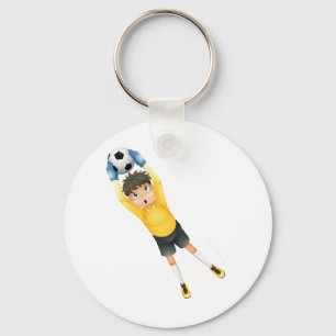 Football Goalie Sleutelhanger