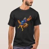 Football Gobble Player Turkey Cool Thanksgiving Me T-shirt (Voorkant)
