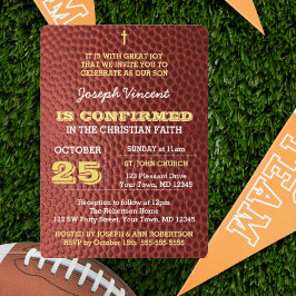 Football Gold Bevestigingsuitnodiging Kaart