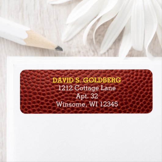 Football Gold gepersonaliseerd label (Insitu)
