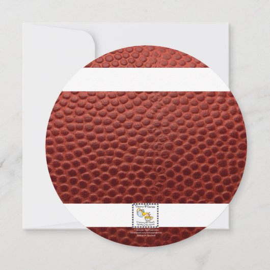 Football Gold Ronde Uitnodiging (Achterkant)