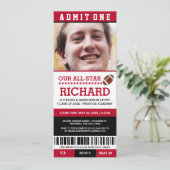 Football Graduation Party Uitnodigt Kaart (Staand voorkant)