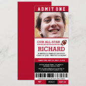 Football Graduation Party Uitnodigt Kaart (Voorkant / Achterkant)