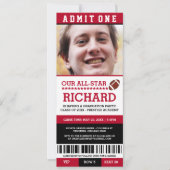 Football Graduation Party Uitnodigt Kaart (Voorkant)