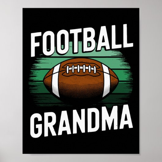 Football Grandma Poster (Voorkant)