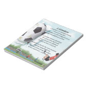 Football Grandson Poem Notitieblok (Linkerzijde)