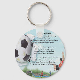 Football Grandson Poem Sleutelhanger