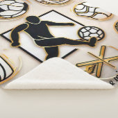 "Football Graphic Designs" Sherpa Deken (3/4)