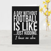 Football grappig cadeauidee kaart (Gele Bloem)