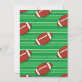 Football Green Black verjaardagsfeestje Kaart (Achterkant)