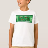Football Green Field BACKSIDE Player Nummer T-shirt (Voorkant)