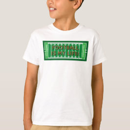 Football Green Field BACKSIDE Player Nummer T-shirt