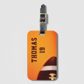 Football Gridiron Sports Persoonlijke naam Bagagelabel (Voorkant (verticaal))