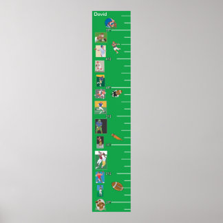Football Groeigrafiek Poster