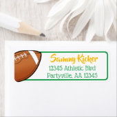 Football - Groen en Gold-adres Etiket (Insitu)