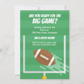 Football Grote Game Watch Party Kaart (Voorkant)