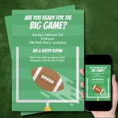 Football Grote Game Watch Party Kaart