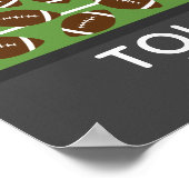 Football Guest Book Poster - 100 ruimtes (Hoek)