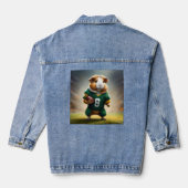 Football Guinea Pig, Denim Jacket (Achterkant)