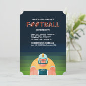Football Guy Invitation Kaart (Staand voorkant)