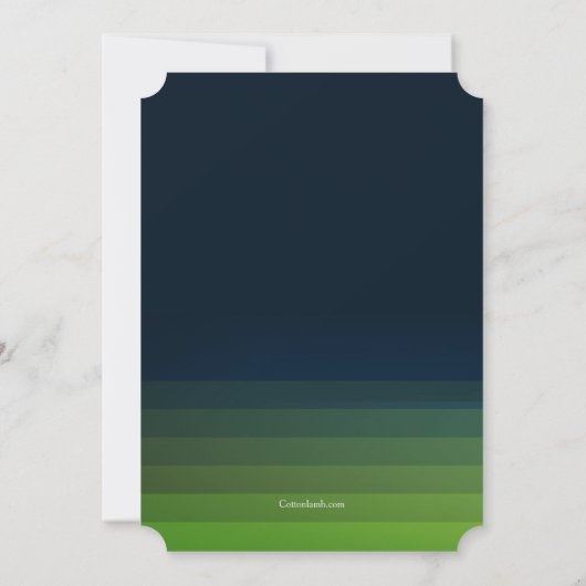 Football Guy Invitation Kaart (Achterkant)