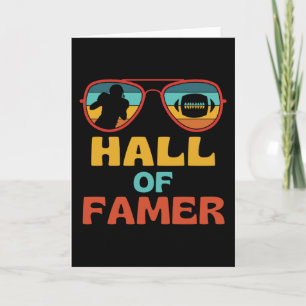 Football Hall of Fame Retro American Football Kaart
