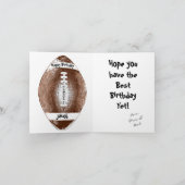 Football Happy Birtday, voeg details toe Kaart (Binnen)