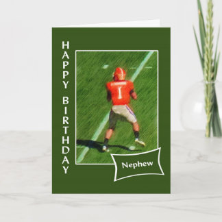 Football - Happy Birthday Nephew Kaart