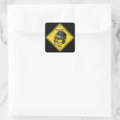 Football: harde Petten Vierkante Sticker (Tas)