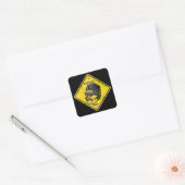 Football: harde Petten Vierkante Sticker (Envelop)