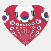 Football. Hart Sticker (Voorkant)